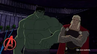 Thor lucha contra Hulk | Avengers Unidos: Replays de Acción | Episodio 3