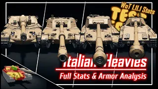 ITA Heavies Full Stats & Armor Analysis – CT v1.11.1 || World of Tanks