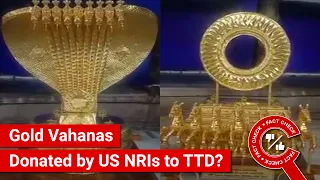 FACT CHECK: Viral Video Shows Gold Vahanas Donated by US NRIs to Tirumala Tirupati Devasthanam?