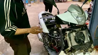 اصلاح بعض المشاكل في محرك keeway 125cc #لاتنسوا_الاشتراك_في_القناة_وتفعيل_الجرس #moto
