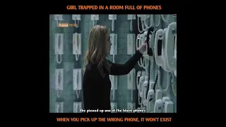 Girl is trapped in a room full of phone