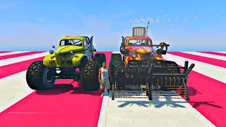 Apocalypse Sasquatch VS Monster Apocalypse Sasquatch Sky Stairs Jump in GTA 5 - WHICH IS BEST?