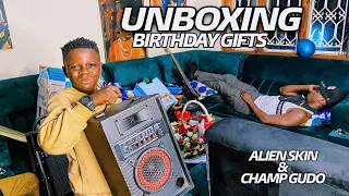 Alien skin & Champion Gudo UNBOXING 100 MILLION Birthday Gifts 🎁