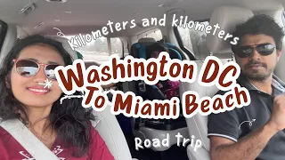 How many kilometers from Washington DC to Miami Beach: our Road trip