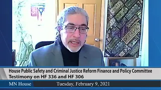 House Public Safety and Criminal Justice Reform Finance and Policy Committee 2/9/21