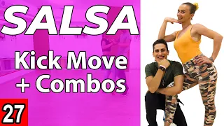 Salsa Kick Tutorial 27: Beginner-Intermediate Move | by Marius&Elena Salsa