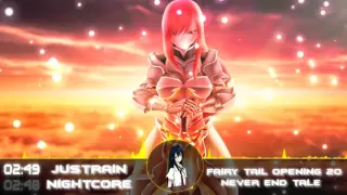 [Nightcore] Fairy Tail Opening 20 - NEVER-END TALE