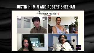 Justin H. Min and Robert Sheehan Discuss 'Umbrella Academy Season 2' | BGN Interview