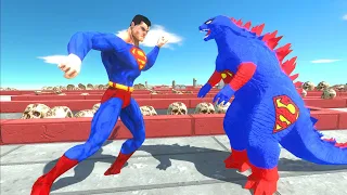 Superman Godzilla 2014 VS Superman Death Run - Animal Revolt Battle Simulator