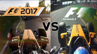 F1 2017 Game VS Real Life Comparison!