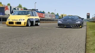 Renault Space F1 vs Lamborghini Centenario at Monza Full Course