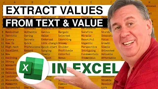 Excel - Extract Values from a Text & Value Mix: Episode 1527