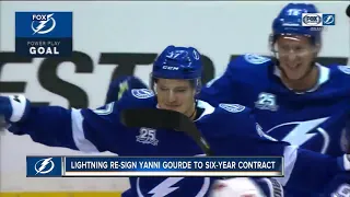 Lightning re-sign forward Yanni Gourde to 6-year contract