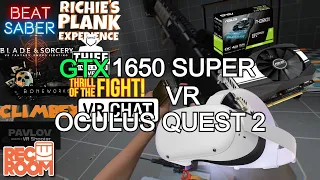 GTX 1650 Super Test In VR Games Using The Oculus Quest 2