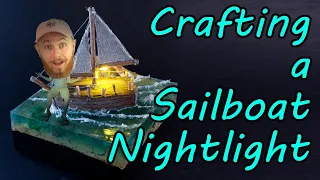 Making ACTUALLY realistic miniature waves! Sailboat Night Light build!