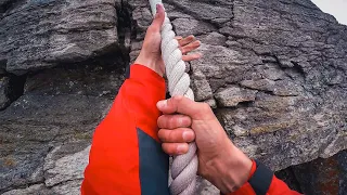 NAJTRUDNIEJSZY ODCINEK NA MATTERHORNIE (ok 3800m ,strona włoska) - nie byłem na to gotowy ...