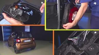 Smart Fortwo W453: How to Remove the Taillight Cover