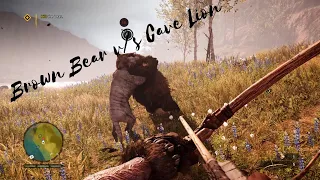 Far Cry Primal - Mission On The Hunt (Brown Bear vs Cave Lion)