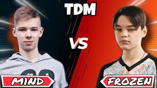 FROZEN vs M1ND | 1v1 TDM FIGHT | Team Unique | PUBG MOBILE | OSTINBOT YT