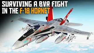 Surviving a BVR fight in the F/A-18C Hornet Against Better BVR Fighters | DCS.