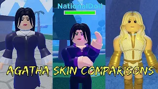 New Agatha skin! Comparing Agatha skins + combos. Agathas + starlight. Heroes online world roblox