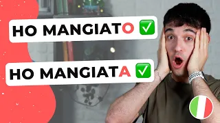 HO MANGIATO vs HO MANGIATA: the past participle in Italian