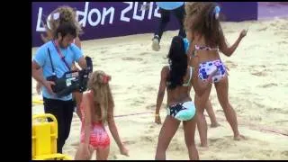 London Olympics 2012 Beach Volleyball Women China vs. Russia Highlights