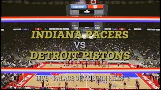 1980s NBA Season Indiana Pacers Vs Detroit Pistons NBA 2k23 Simulation