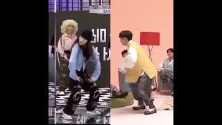 Seungkwan dancing Noze's (WayB)choreo of 'Hey Mama' (streetwomanfighter)