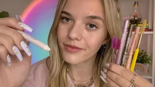 ASMR Applying Liner To Your Lower Lash Line 🍊 (spoolie nibbles & repetitive whispers) ✨