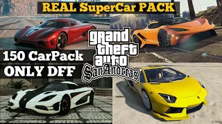 150 SuperCars Pack Gta San Andreas Android 12 Supported Cars Pack DFF Only