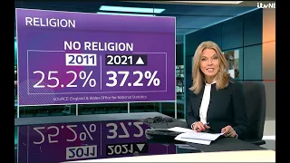 Andrew Copson discusses surge in non-religious in #Census2021 on ITV News