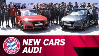 FC Bayern receive new cars | Collection day at Audi