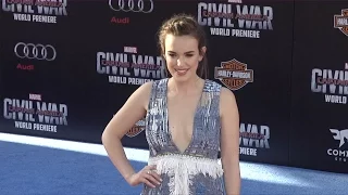 Elizabeth Henstridge "Captain America: Civil War" World Premiere Red Carpet Fashion Broll
