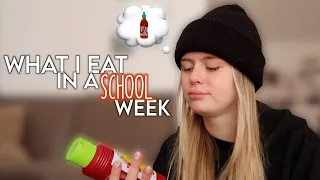 what I eat in a school week