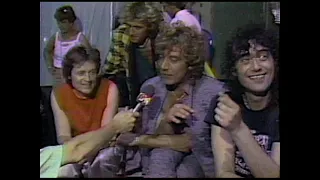 Led Zeppelin - Live Aid Backstage Interview, July 13, 1985