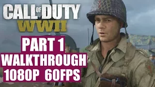 CALL OF DUTY WW2 Gameplay (PC) Mission 1 - D-DAY [1080P 60FPS ULTRA SETTINGS] No Commentary