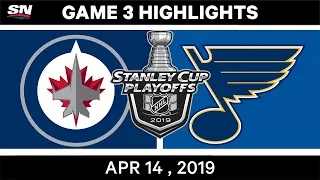 NHL Highlights | Jets vs Blues, Game 3 – April 14, 2019