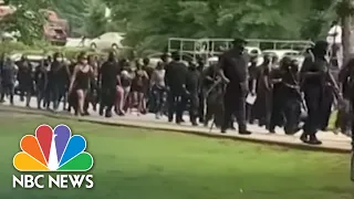 Black Armed Protesters March Through Georgia Confederate Memorial On July 4th | NBC News NOW