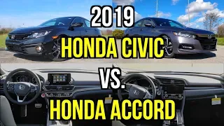 HONDA SHOWDOWN -- 2019 Honda Civic vs. 2019 Honda Accord: Comparison