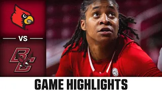 Louisville vs. Boston College Game Highlights | 2023-24 ACC Women's Basketball