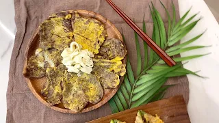 [SUB] 비오는날 | 육전 쇠고기전 고추전 | Beef Pancakes | Green chili pancake | What we love to eat on a rainy day?