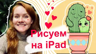 Рисуем на iPad в Procreate в стиле kawaii || Часть 2