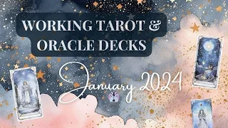 ❄️ My Working Tarot and Oracle Decks for January 2024 ❄️