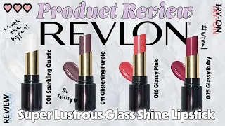 Revlon Super Lustrous Glass Shine Lipstick⏐Review & Try-On