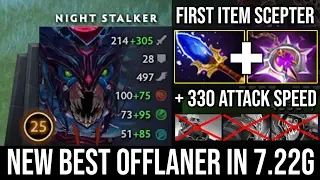 Infinite Nighttime!!! First Item Scepter + 330 Attack Speed Offlane Nightstalker Ez Deleted Slark