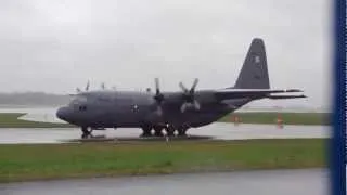 Polish Air Force Lockheed C-130E Hercules wet take off (Warsaw F.Chopin - EPWA)