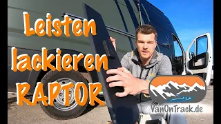 🟢⚫ Raptor 2K Lackierung für Planken | Zierleiste | Rammschutzleiste | Verkleidung Ducato