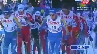 2003 02 19 Чемпионат мира Валь ди Фьемме лыжные гонки 30 км мужчины классический стиль
