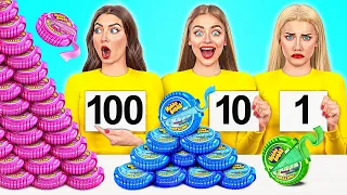 100 Katmanlar Gida Mücadelesi | Epik Yemek Savaşı Multi DO Challenge